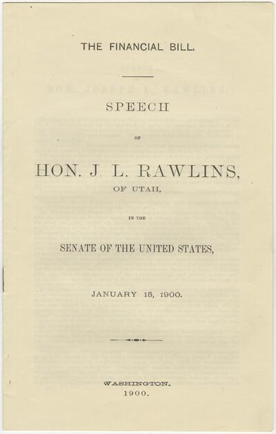 Joseph Lafayette Rawlins Papers