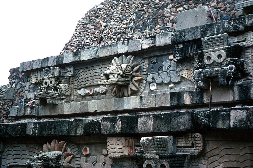 Temple of Quetzalcoatl (Pyramid of Quetzalcoatl, Temple of the Feathered-Serpent); Ciudadela (Citadel) | University of Utah Partnerships | J. Willard Marriott Digital Library
